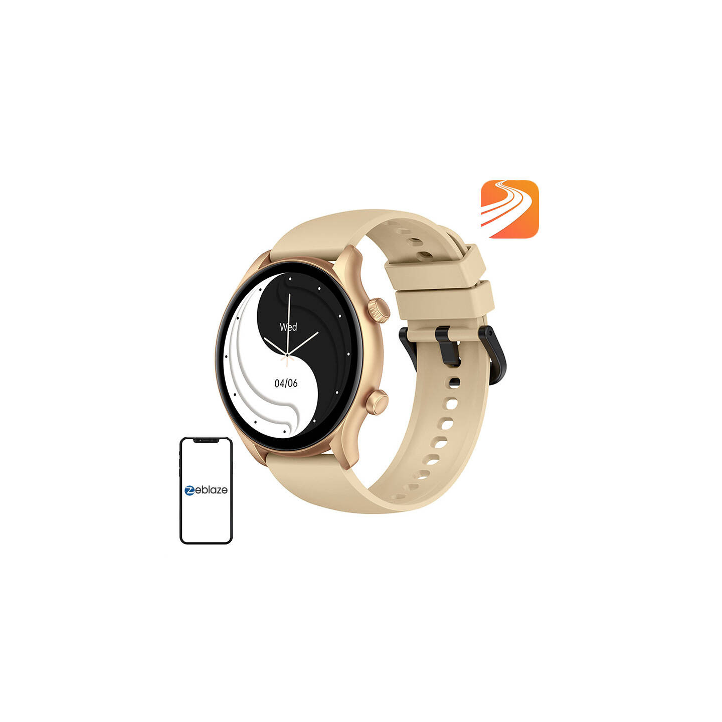 Zeblaze Btalk 3 Plus Smartwatch (Gold)