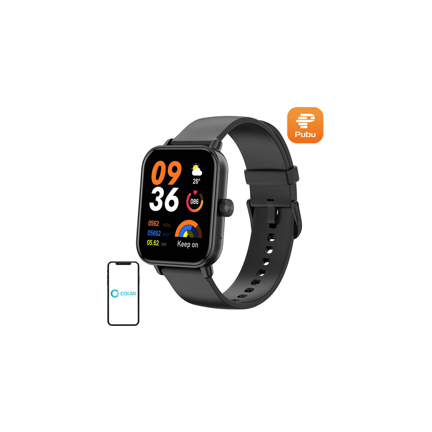 Colmi P81 Smartwatch (Black)