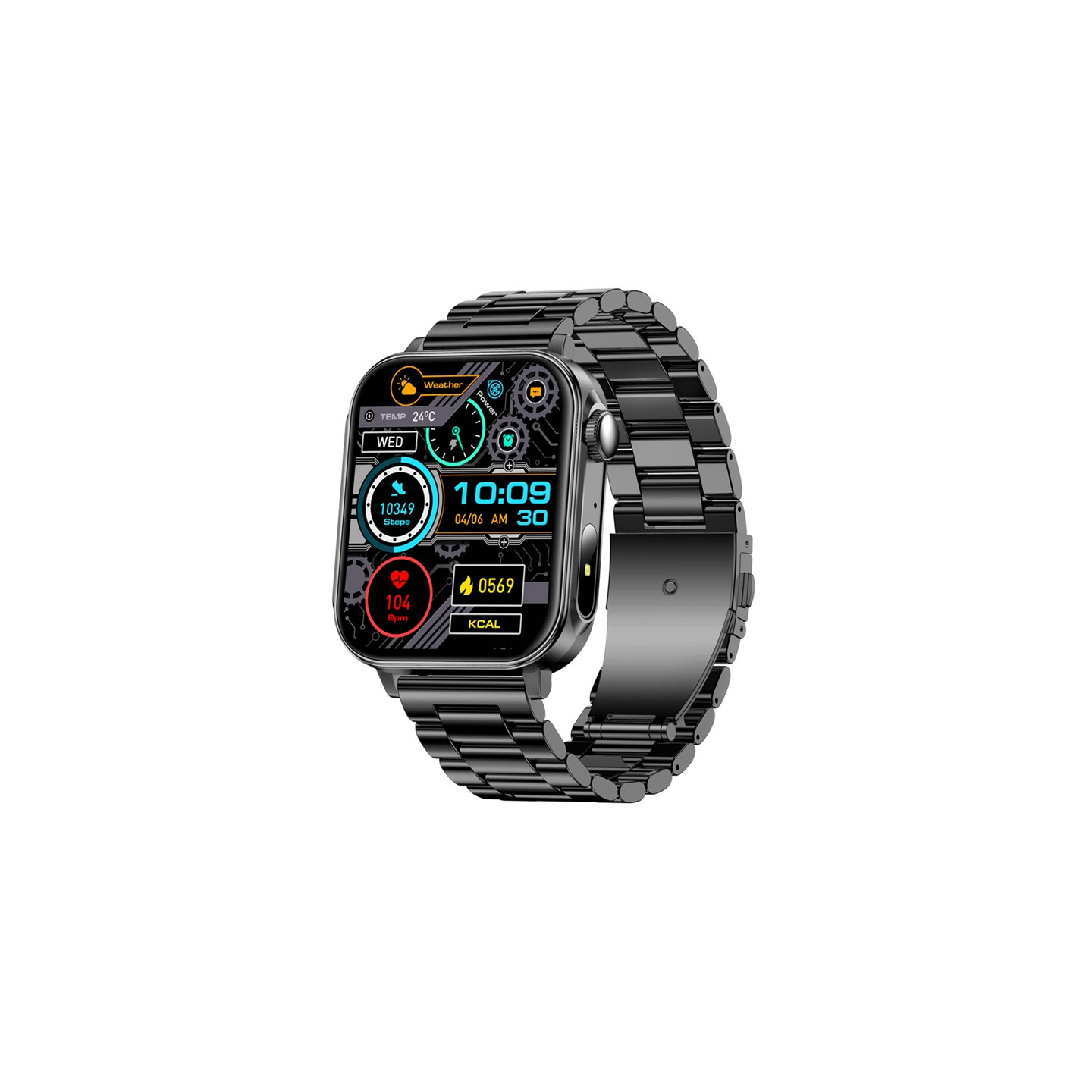 Colmi P80 smartwatch (steel black)