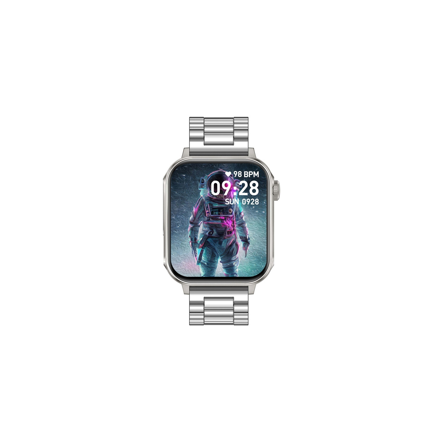 Colmi P80 smartwatch (steel and silver)