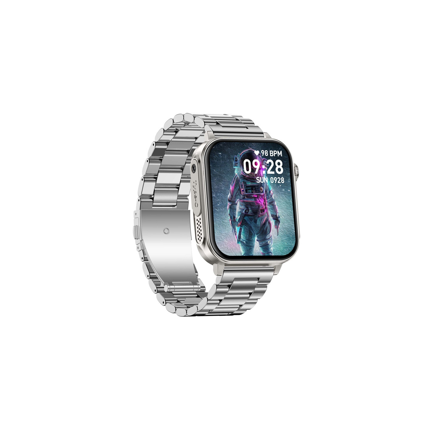 Colmi P80 smartwatch (steel and silver)