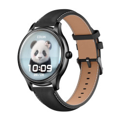 View product COLMI L28 Smart Watch (black silicone + black leather strap)