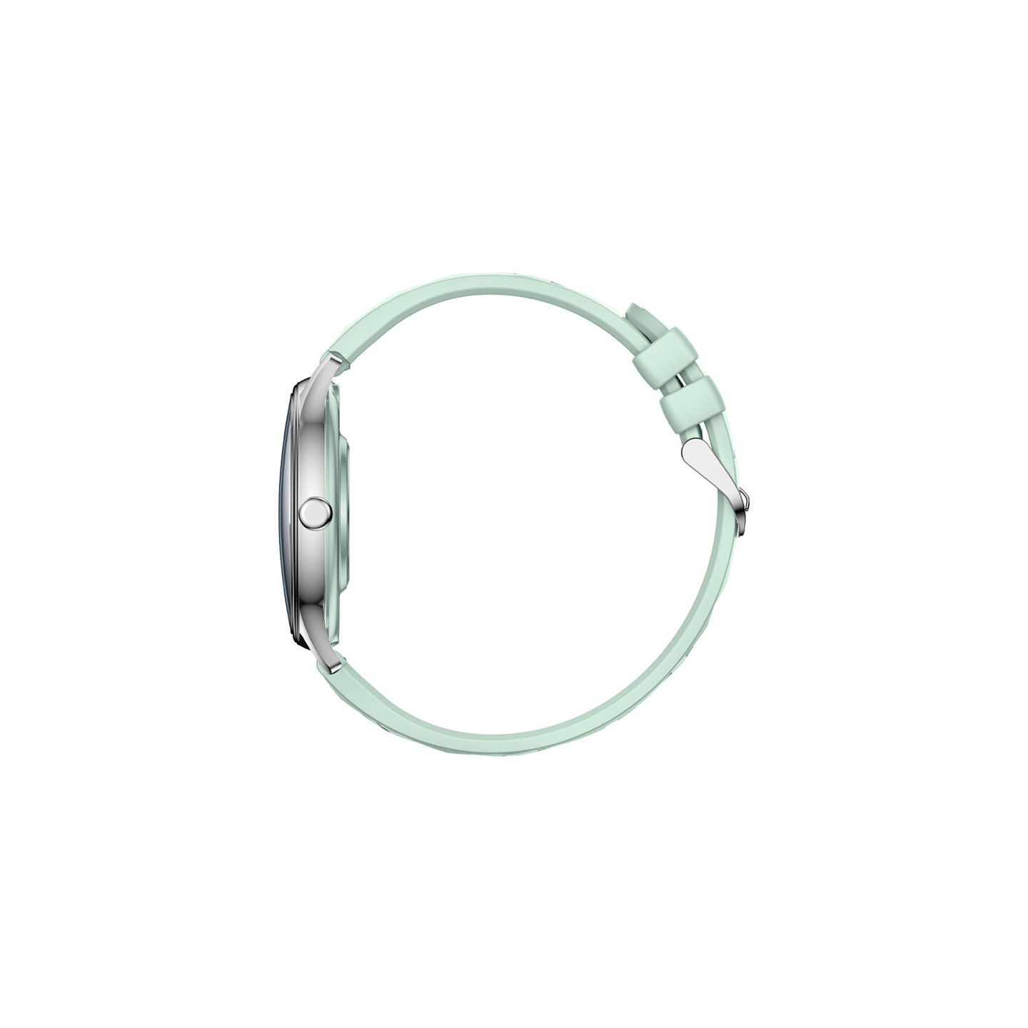 COLMI L28 Smart Watch (Silver-green + green leather strap)