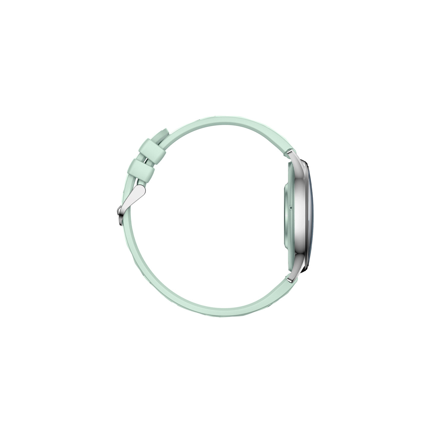 COLMI L28 Smart Watch (Silver-green + green leather strap)