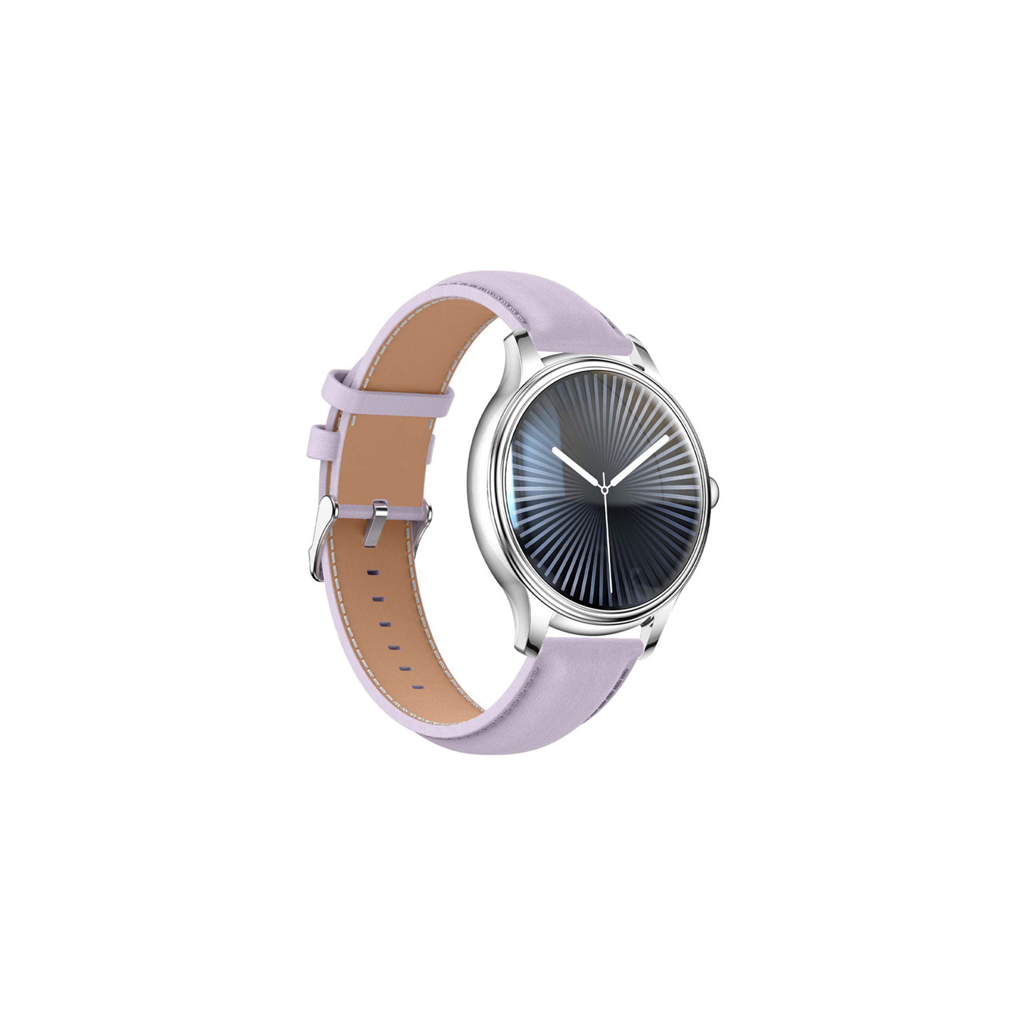 COLMI L28 Smart Watch (silver-purple + purple leather strap)