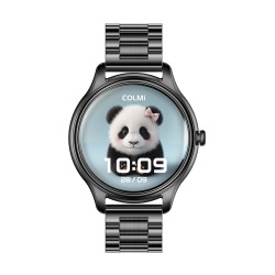 View product COLMI L28 Smart Watch (black + black steel strap)