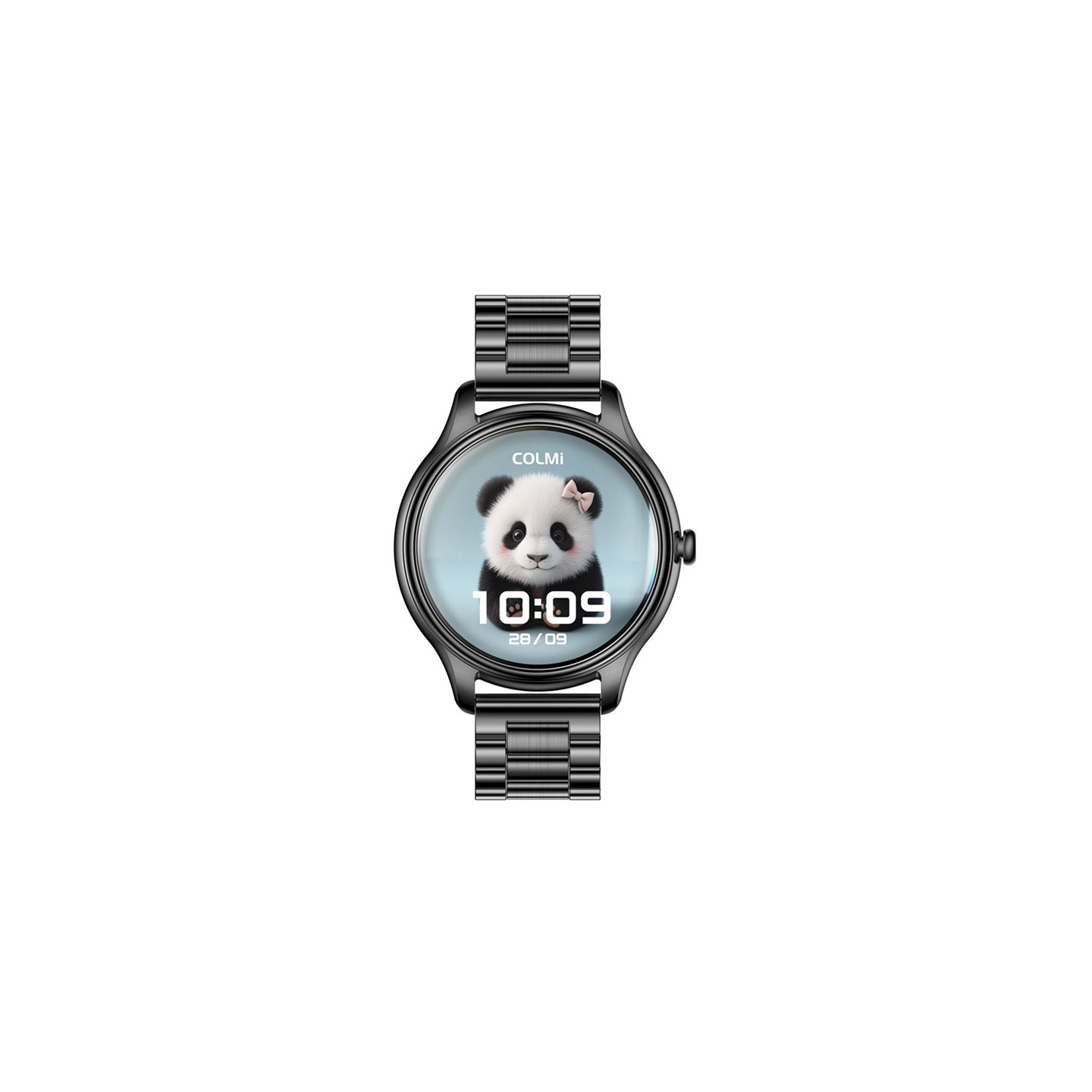 COLMI L28 Smart Watch (black + black steel strap)