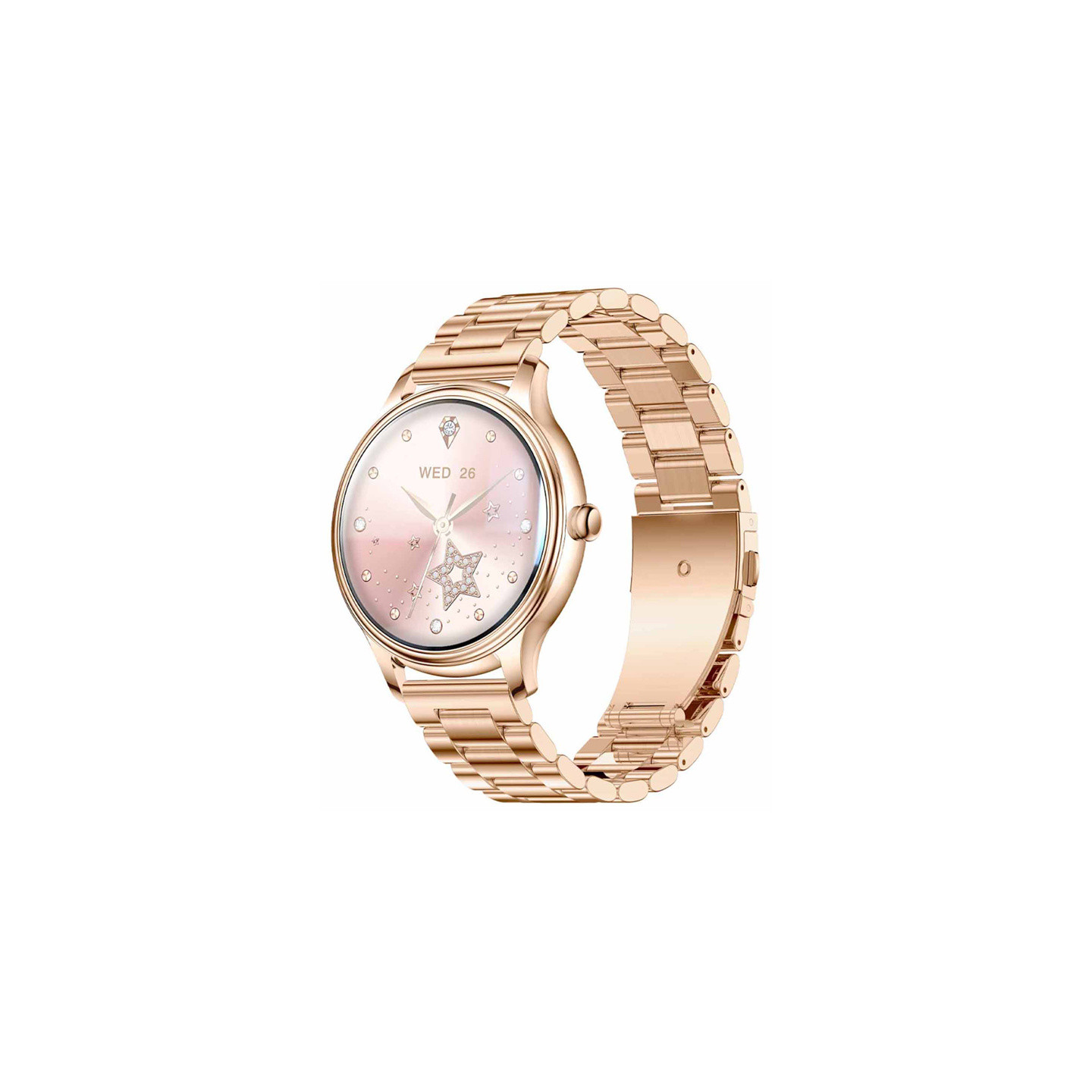 COLMI L28 Smart Watch (Gold + gold steel strap)