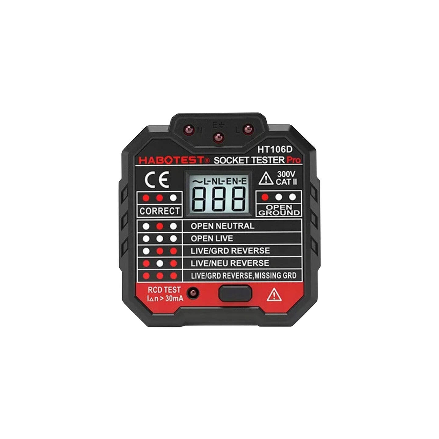Socket tester with digital display Habotest HT106D