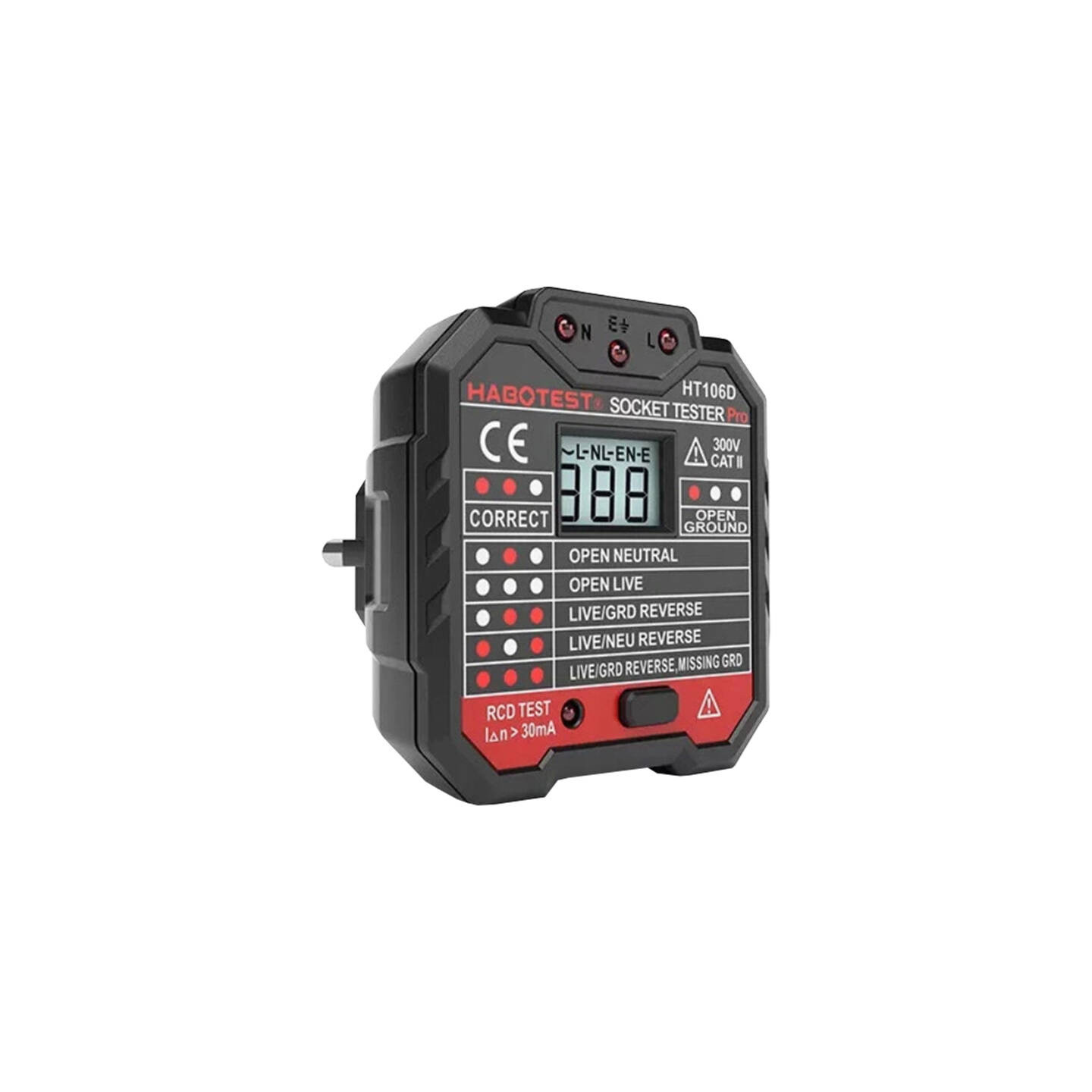 Socket tester with digital display Habotest HT106D