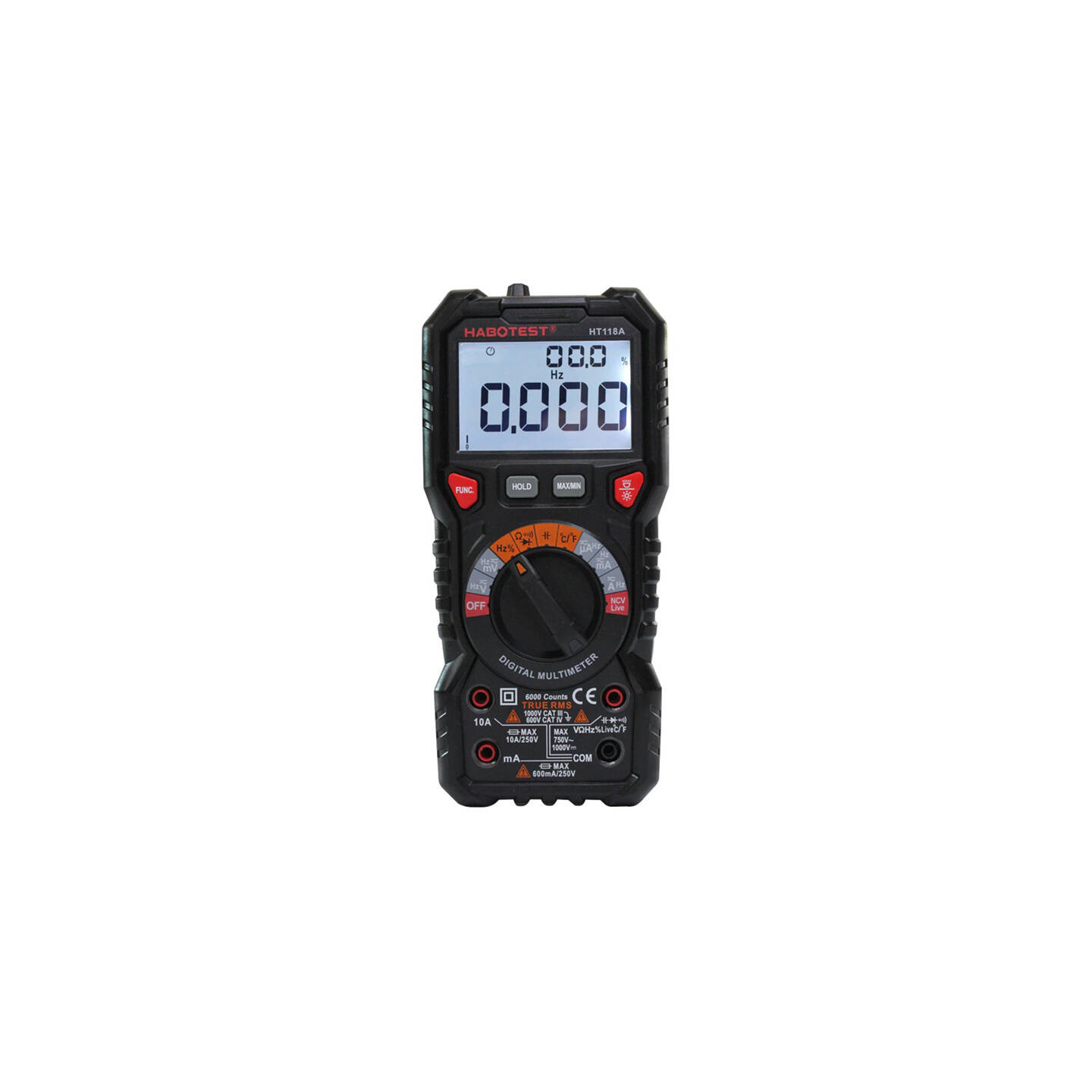 Digital Multimeter with Flashlight Habotest HT118A, True RMS, NCV