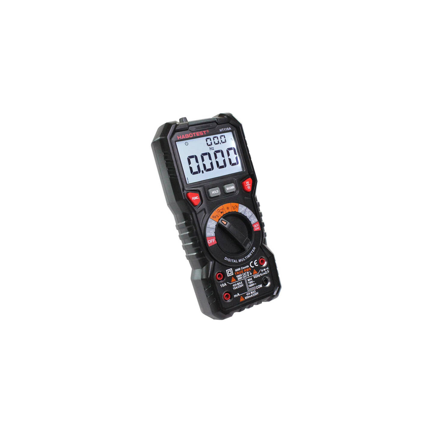 Digital Multimeter with Flashlight Habotest HT118A, True RMS, NCV