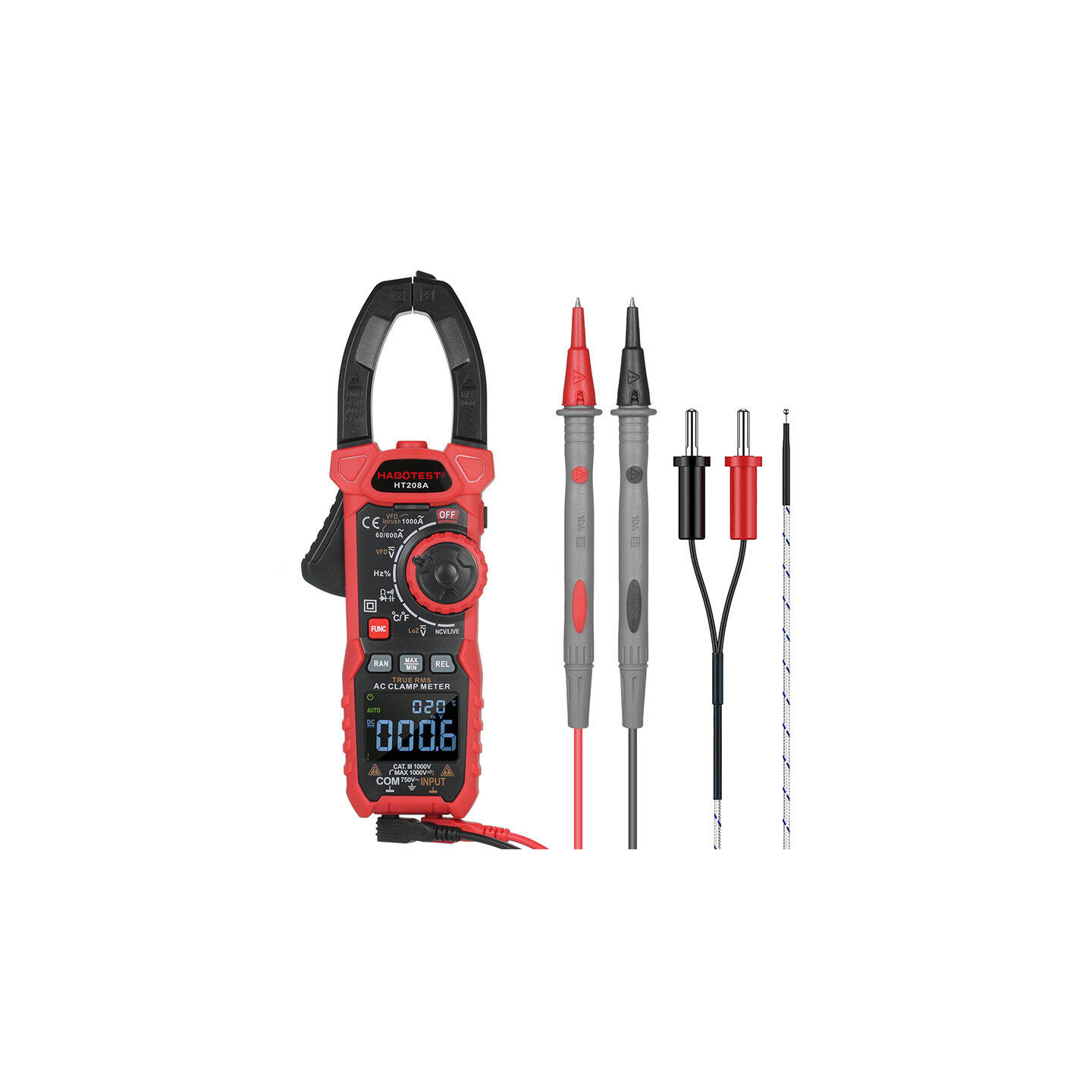 Digital Clamp Meter Habotest HT208D