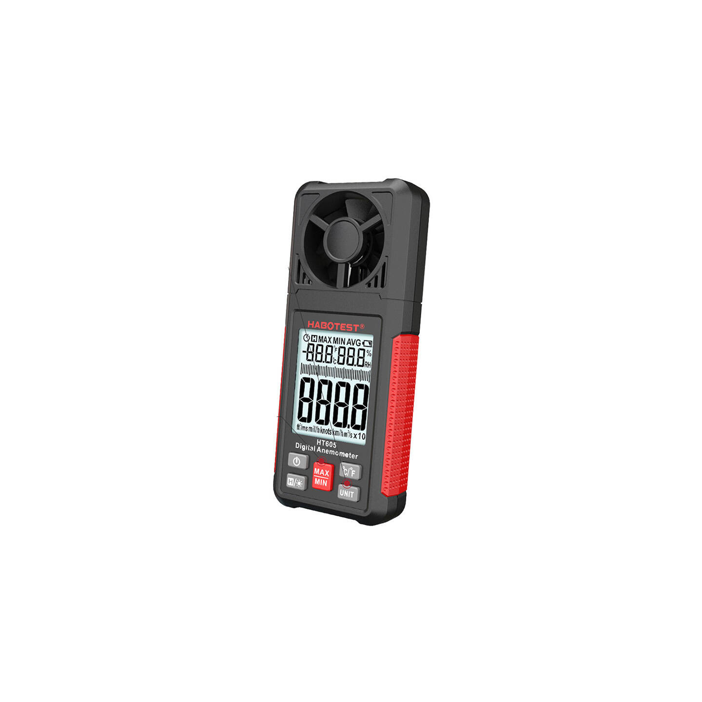 Habotest HT605 digital wind speed meter anemometer