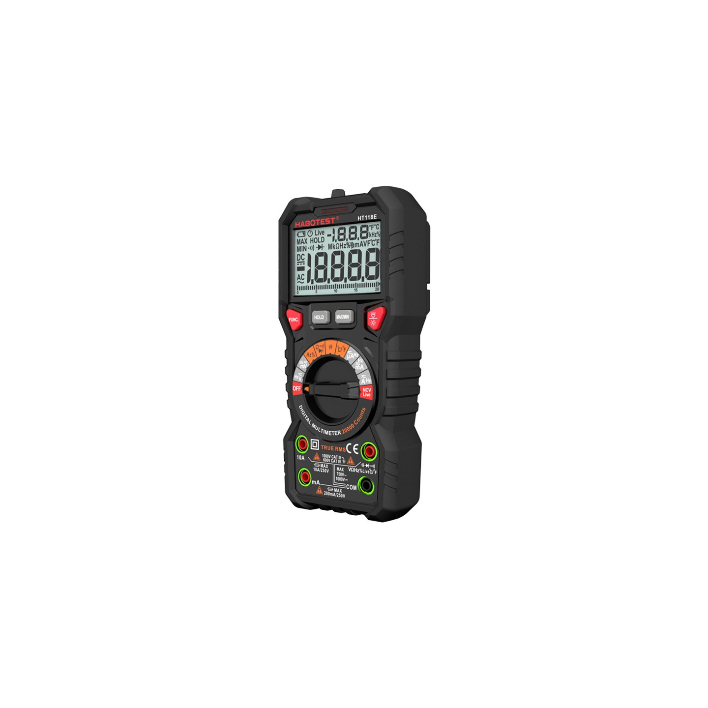 Habotest HT118E Universal Digital Multimeter True RMS NCV