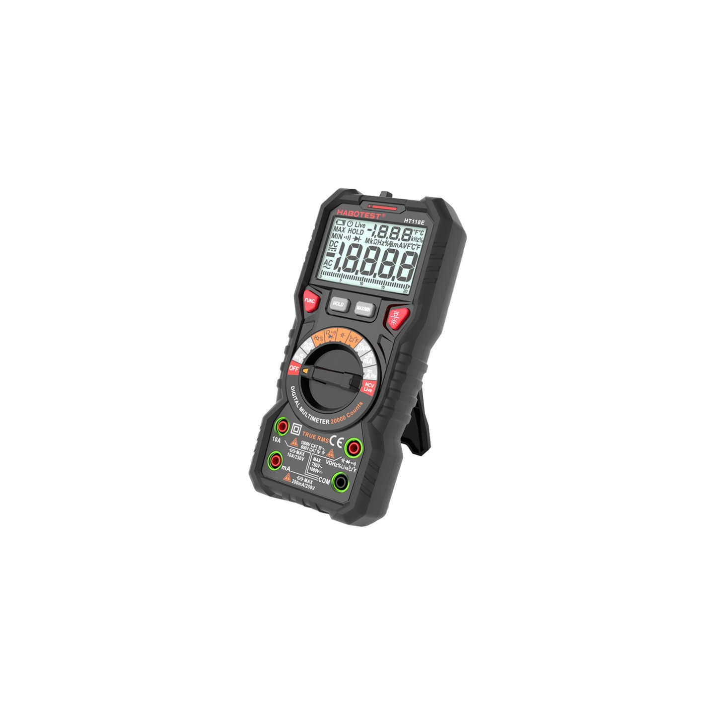 Habotest HT118E Universal Digital Multimeter True RMS NCV