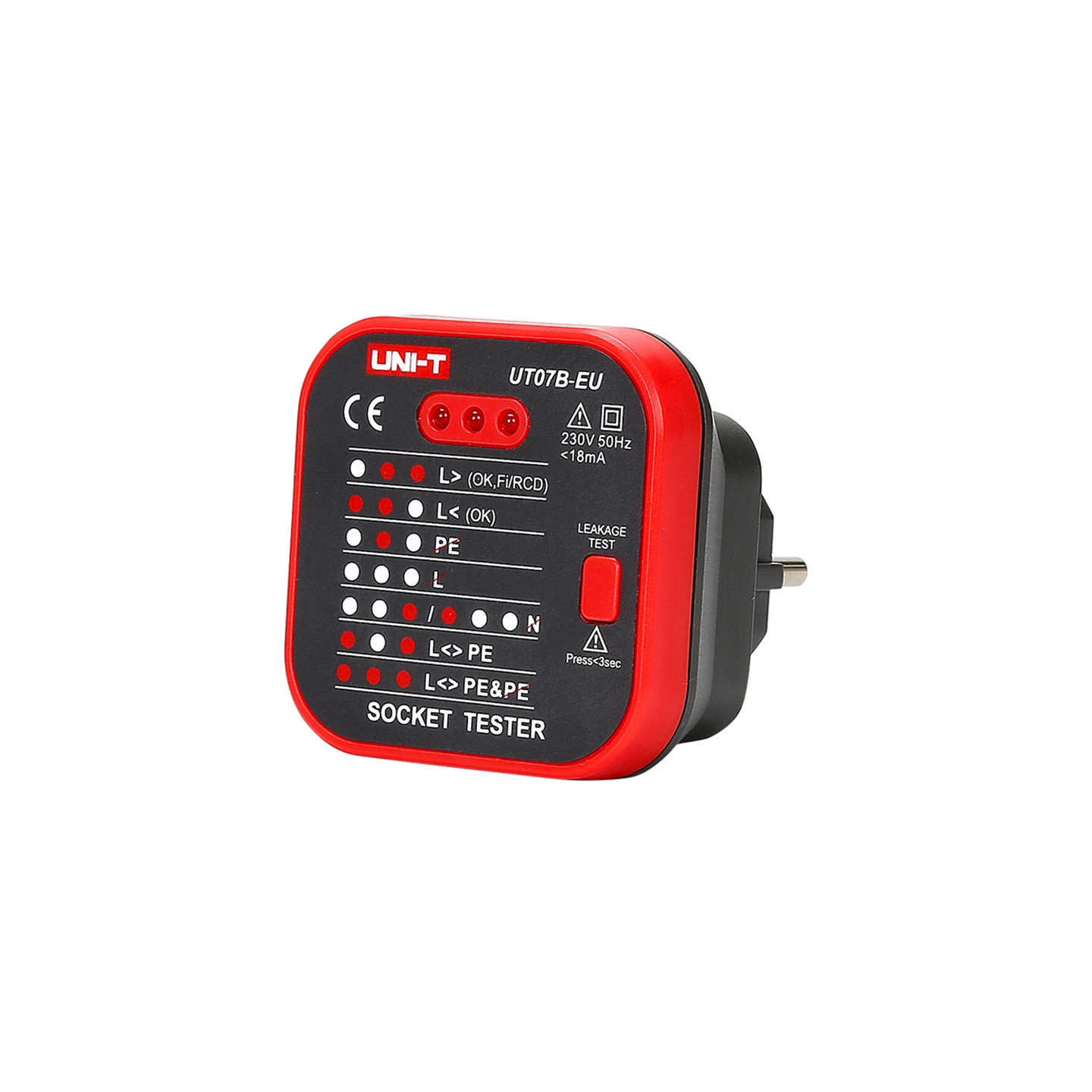 UNI-T UT07B-EU power outlet tester
