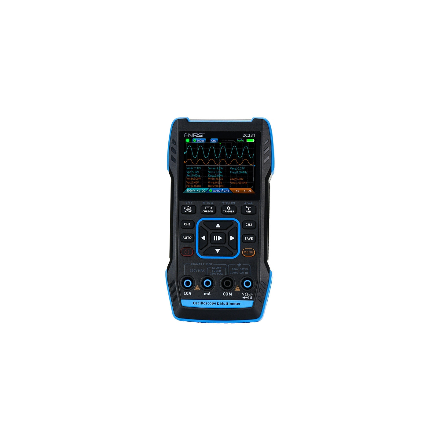 Portable 3-in-1 oscilloscope FNIRSI 2C23T multimeter signal generator