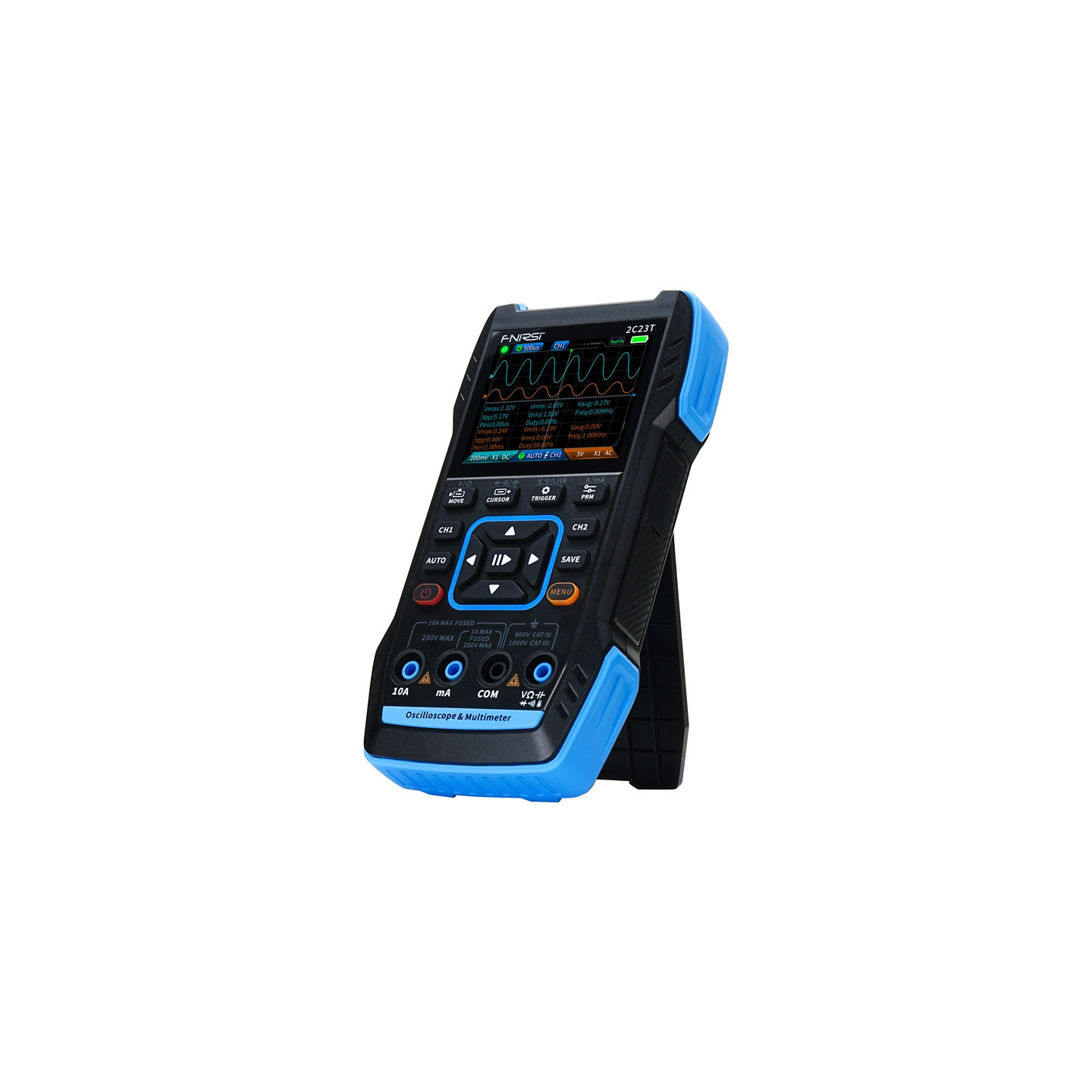 Portable 3-in-1 oscilloscope FNIRSI 2C23T multimeter signal generator