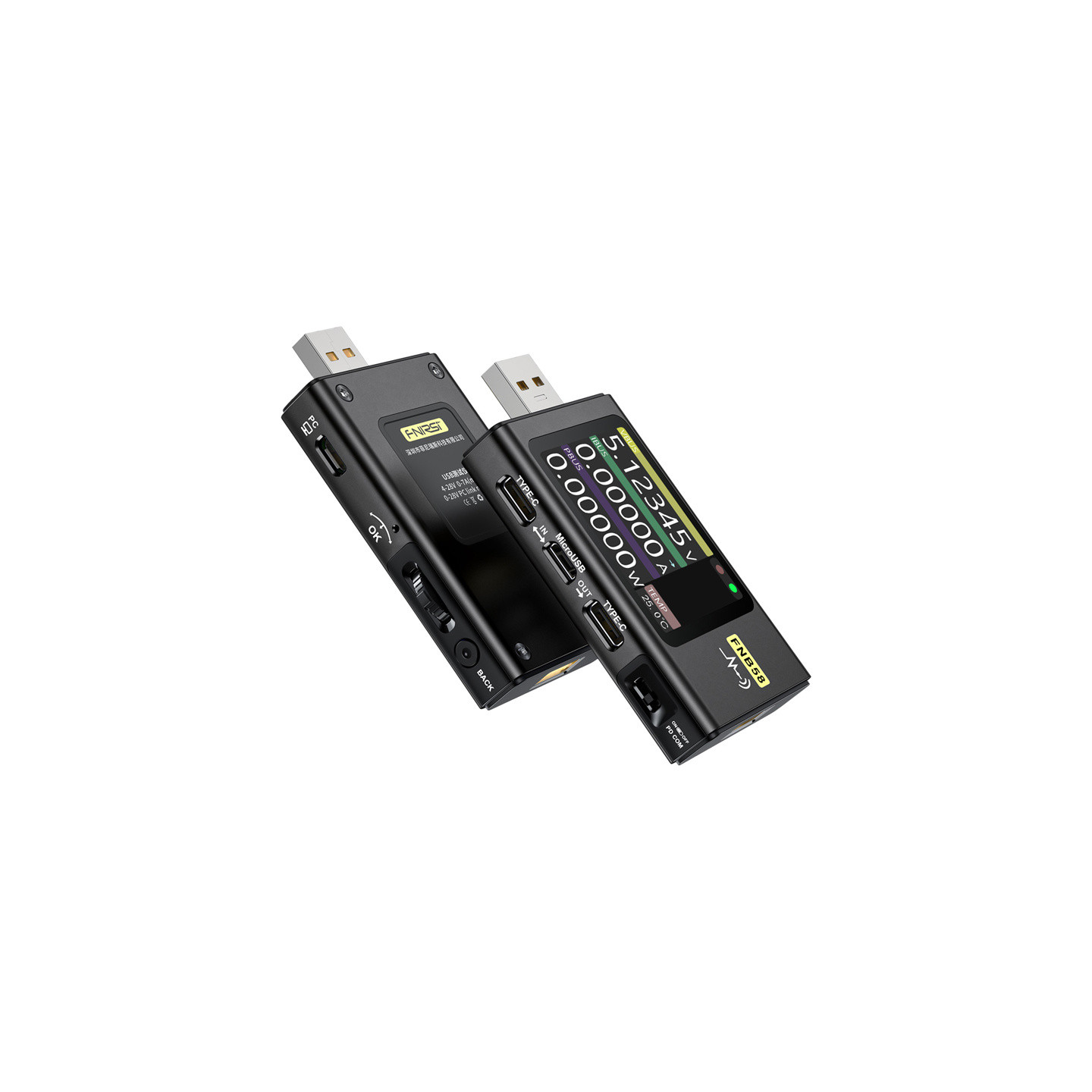 FNIRSI FNB58 USB Port Tester, Black