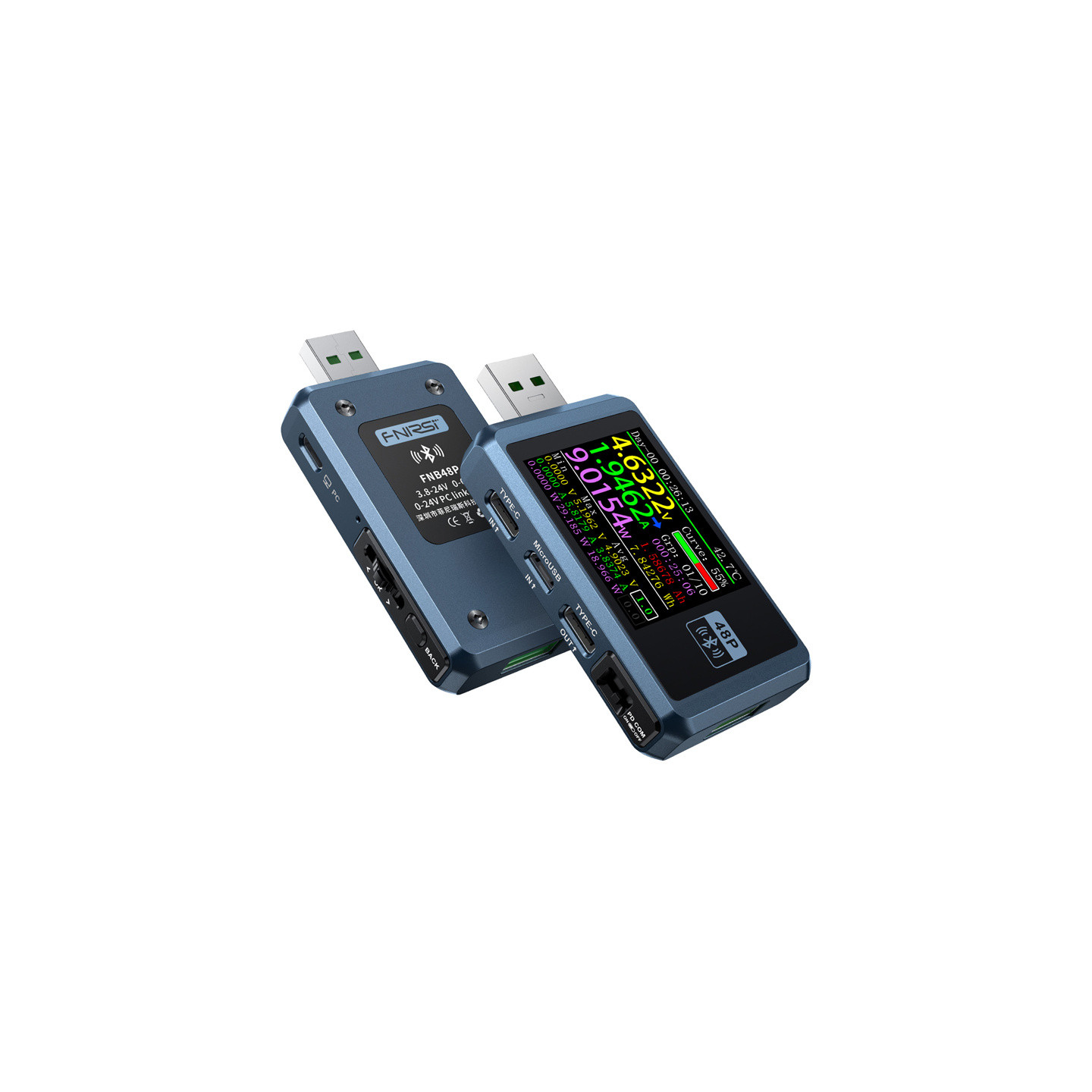 FNIRSI FNB48P BT USB port tester with Bluetooth