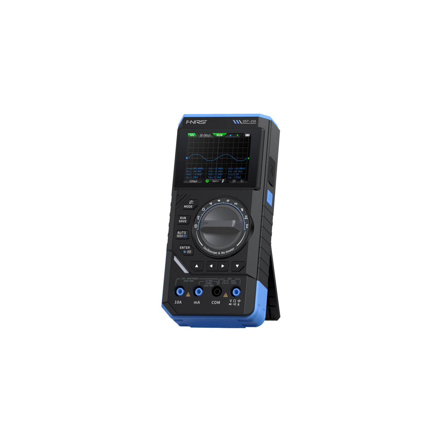 SigGen 3-in-1 FNIRSI DST-210 handheld digital multimeter with oscilloscope