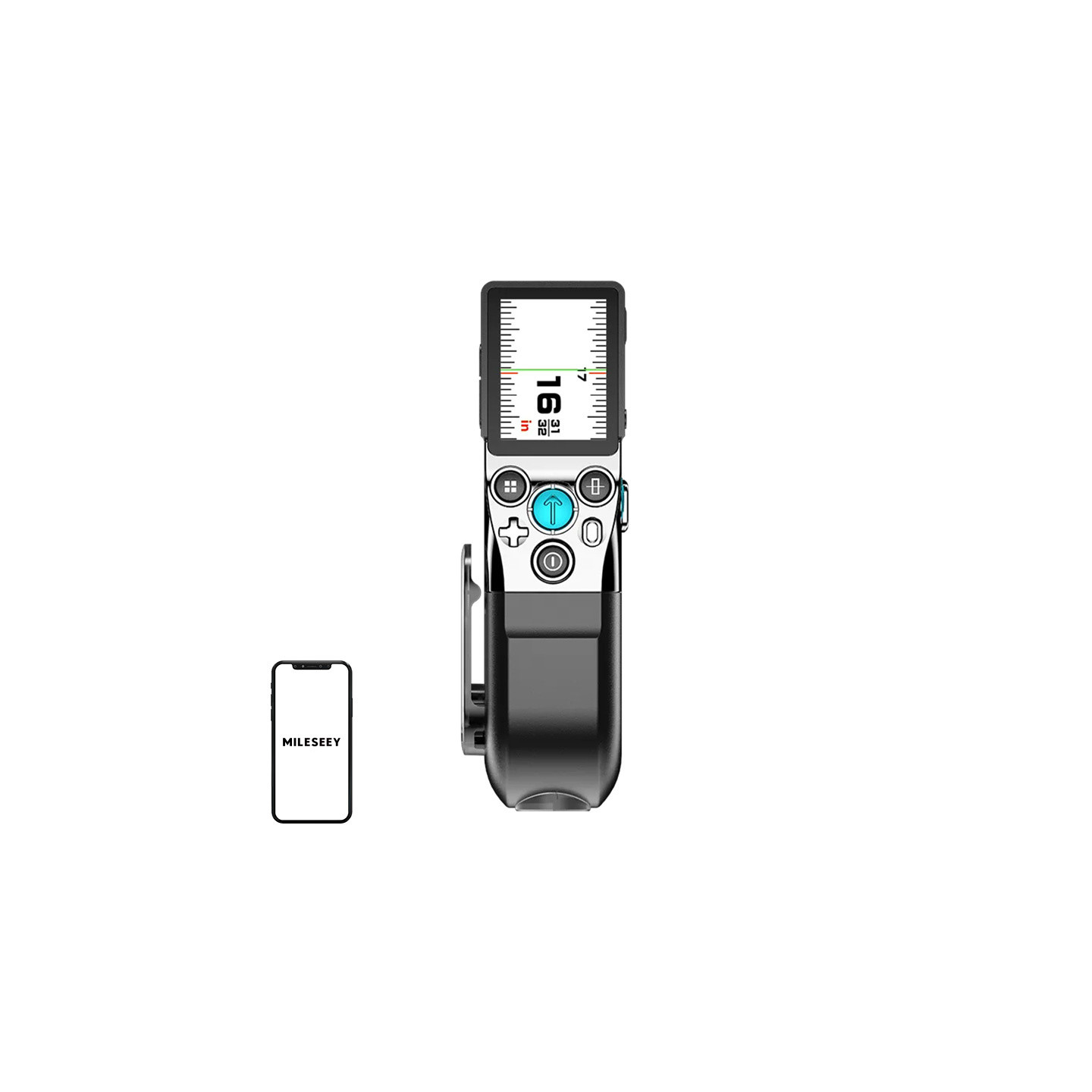 Mileseey XTAPE1 Laser Distance Meter with a 100-meter measuring tape