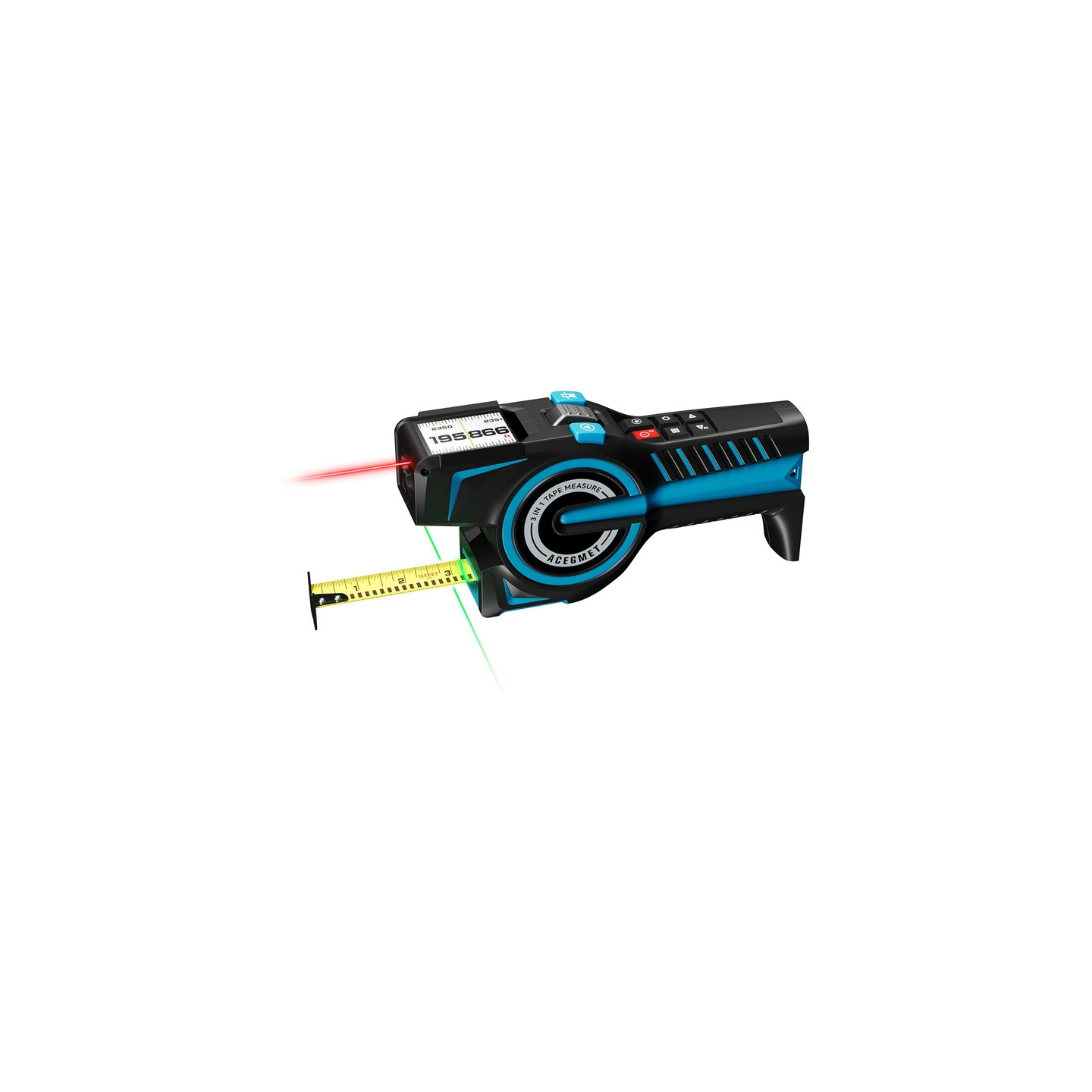 Mileseey DTX 10 Laser Distance Measurer with a 100-meter measuring tape