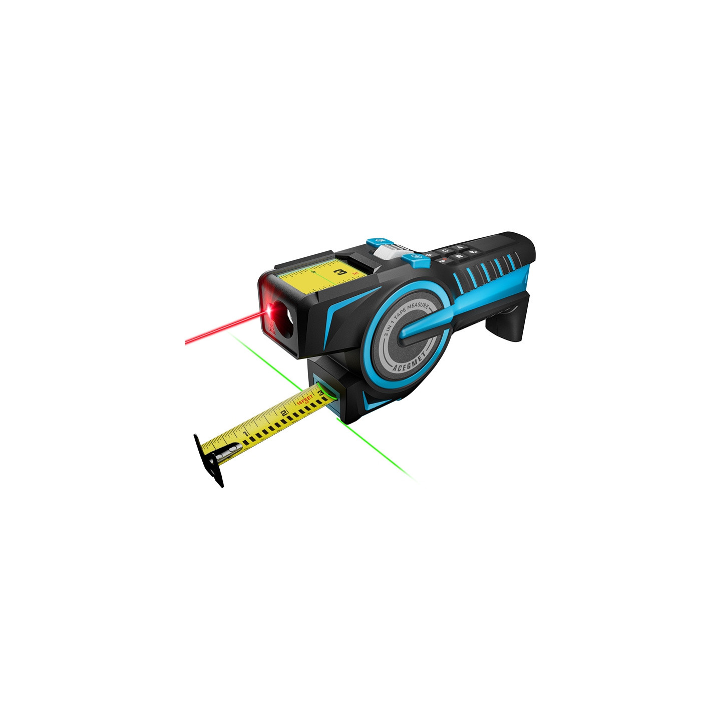 Mileseey DTX 10 Laser Distance Measurer with a 100-meter measuring tape