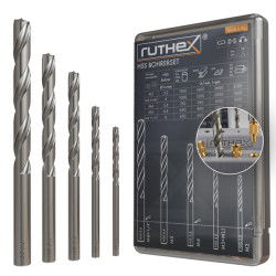 View product Ruthex Drill Set for thread inserts – M2, M2.5, M3, M4, M5, M6 & 1/4