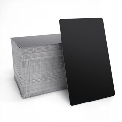 View product xTool Frosted Black Aluminum Business Cards (300pcs)
