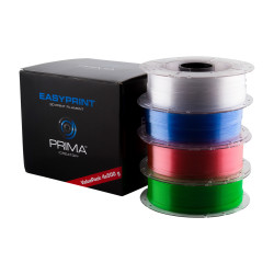 View product EasyPrint PETG Value Pack - 1.75mm - 4x 500 g (Total 2 kg) - Clear, Rose, Light Blue, Green