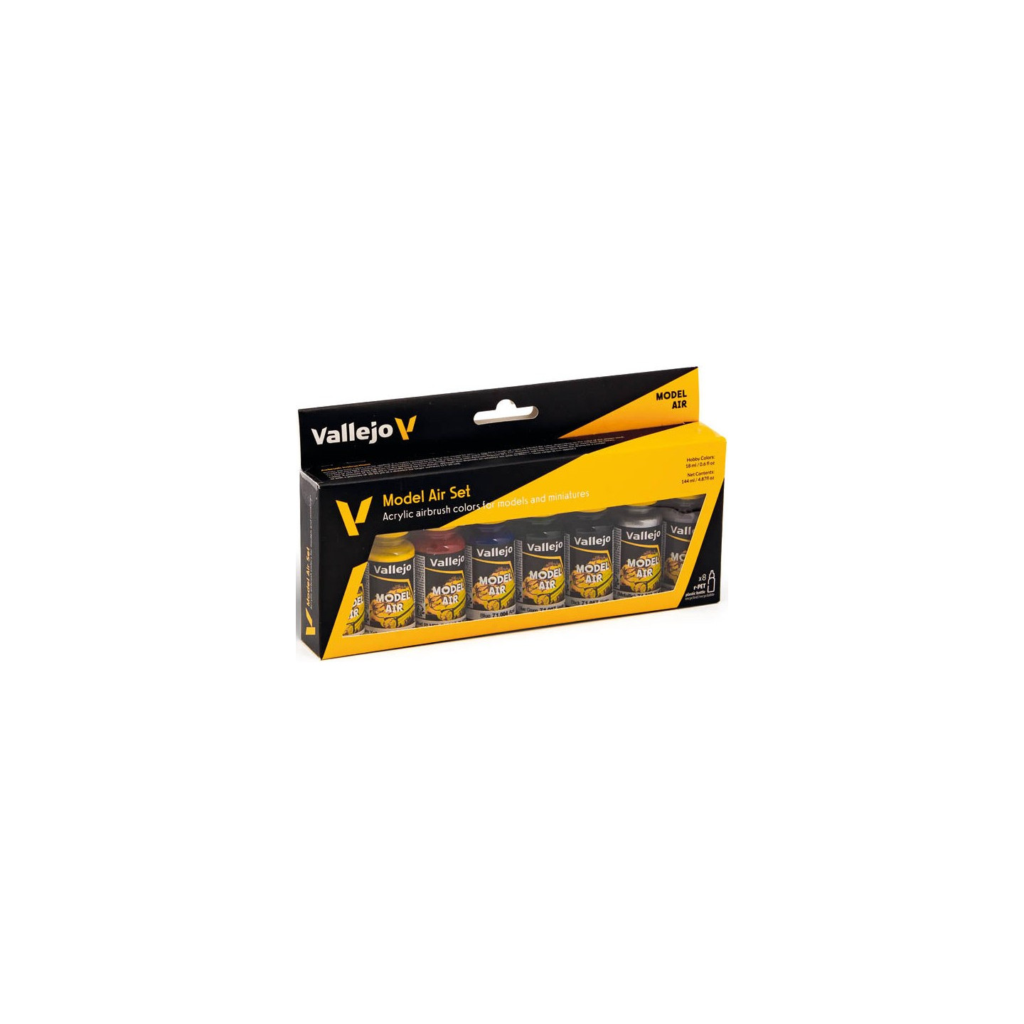 Vallejo Model Air set Basic Colors 8x18ml