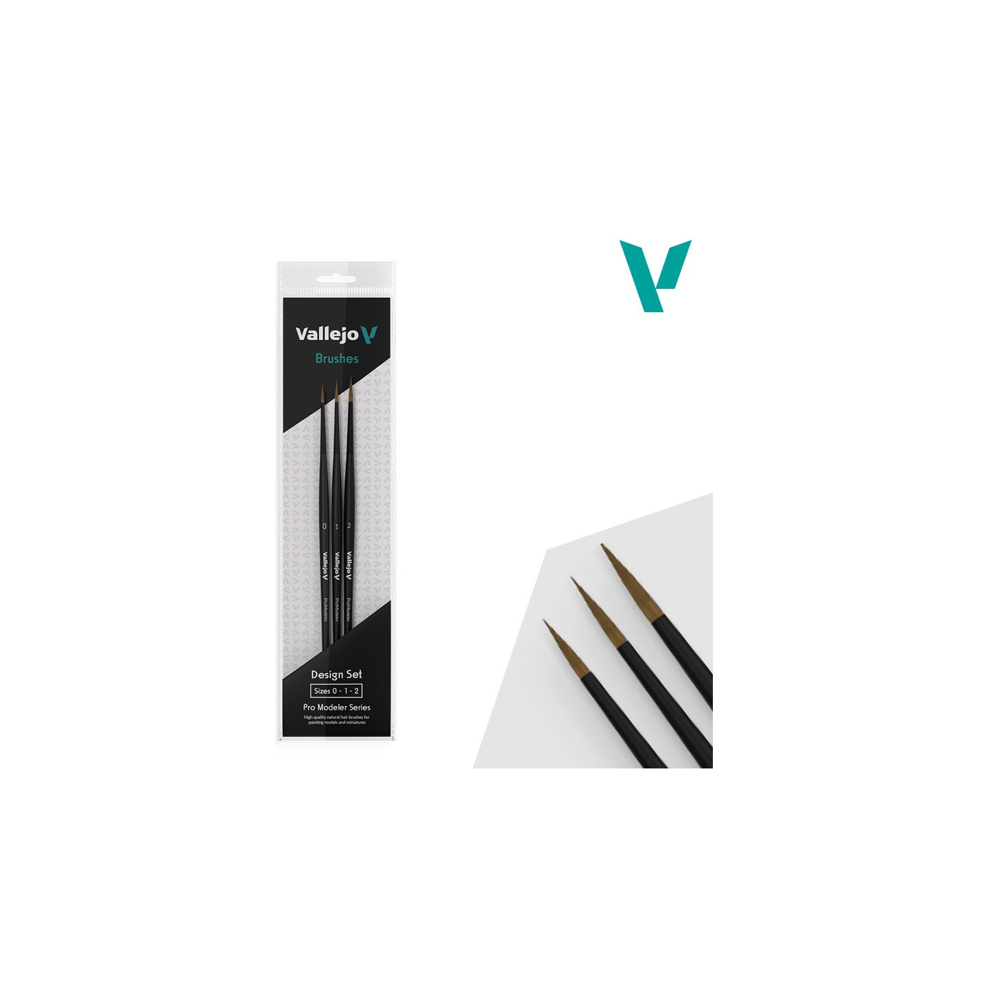 Vallejo Natural Hair Pro Modeler Design Set