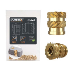 View product Ruthex M2 threaded insert – Rx-M2x4 - 70 pcs