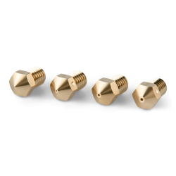 View product RepRap M6 Brass Nozzle 3mm -  0,4 mm - 4 pcs