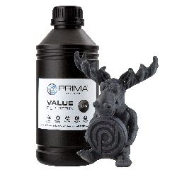 View product PrimaCreator Value UV / DLP Resin - 1 kg - Black