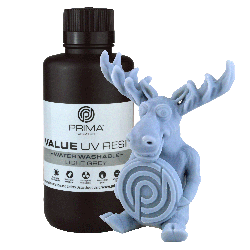 View product PrimaCreator Value Water Washable UV Resin - 500 g - Light Grey