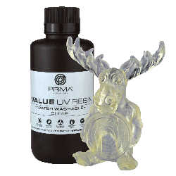 View product PrimaCreator Value Water Washable UV Resin - 500 g - Clear