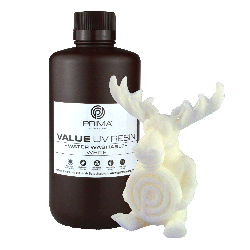 View product PrimaCreator Value Water Washable UV Resin - 1 kg - White