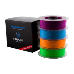 View product EasyPrint PLA Value Pack Neon - 1.75mm - 4x 500 g (Total 2 kg) - Neon Blue, Neon Green, Neon Orange, Neon Purple
