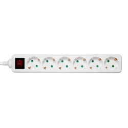 View product Deltaco 6 Socket Power Strip