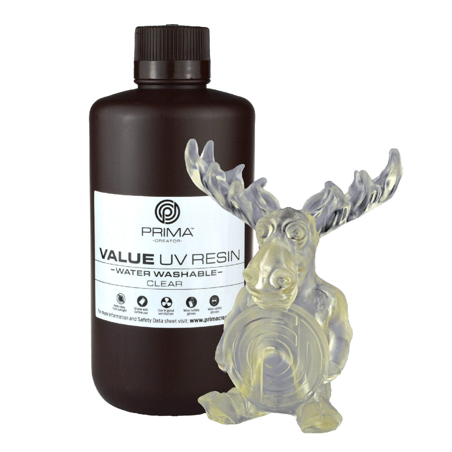 PrimaCreator Value Water Washable UV Resin - 1 kg - Clear