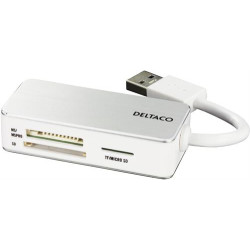 View product Deltaco USB 3.1 Card Reader - 3-slot