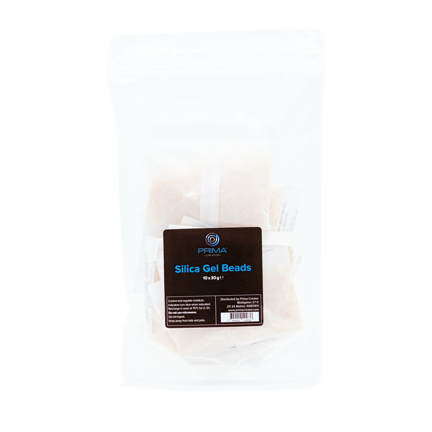 PrimaCreator Silica Gel Pack - Multi Use 10 x 30g