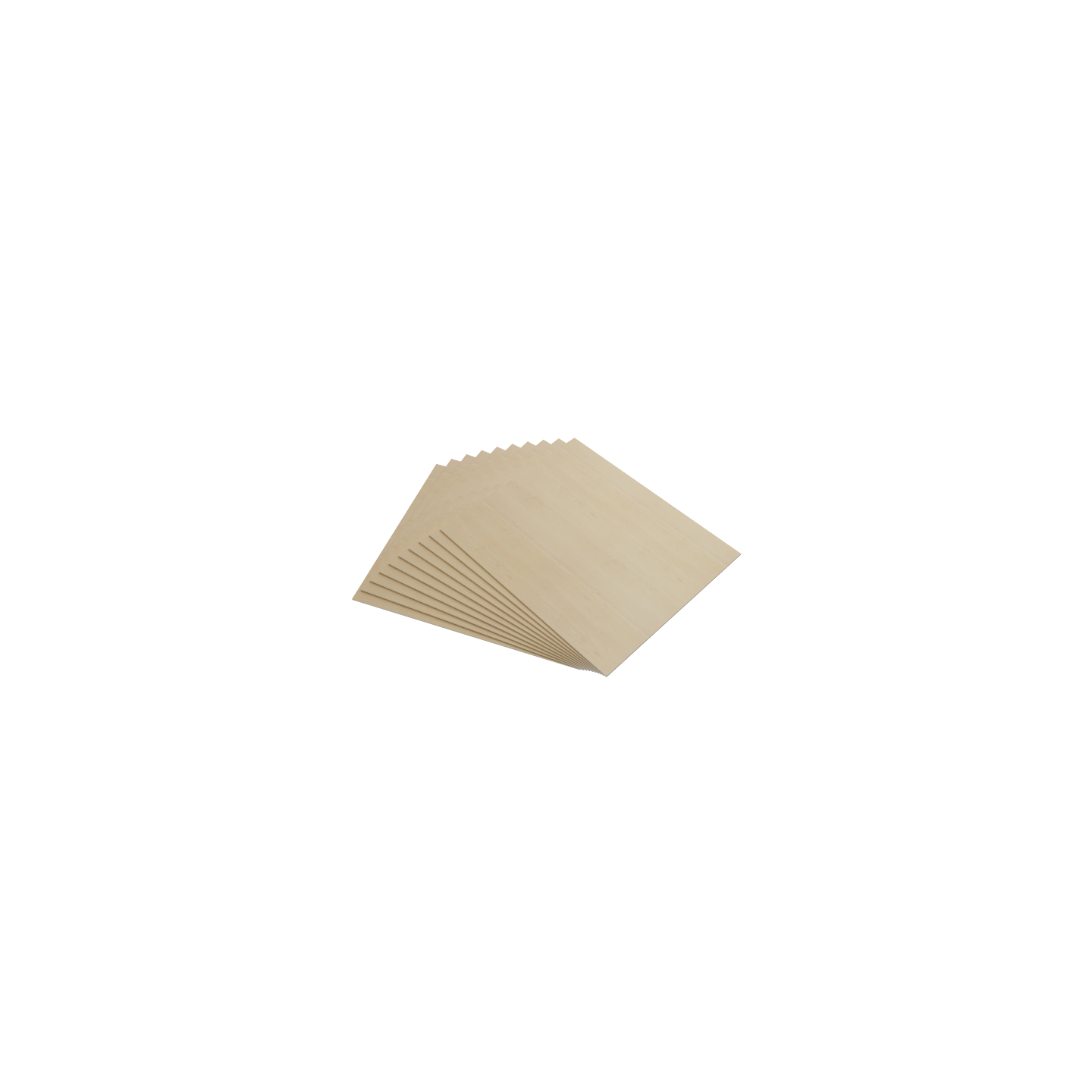 AlgoLaser 100 x 100 x 3 mm Basswood Plywood