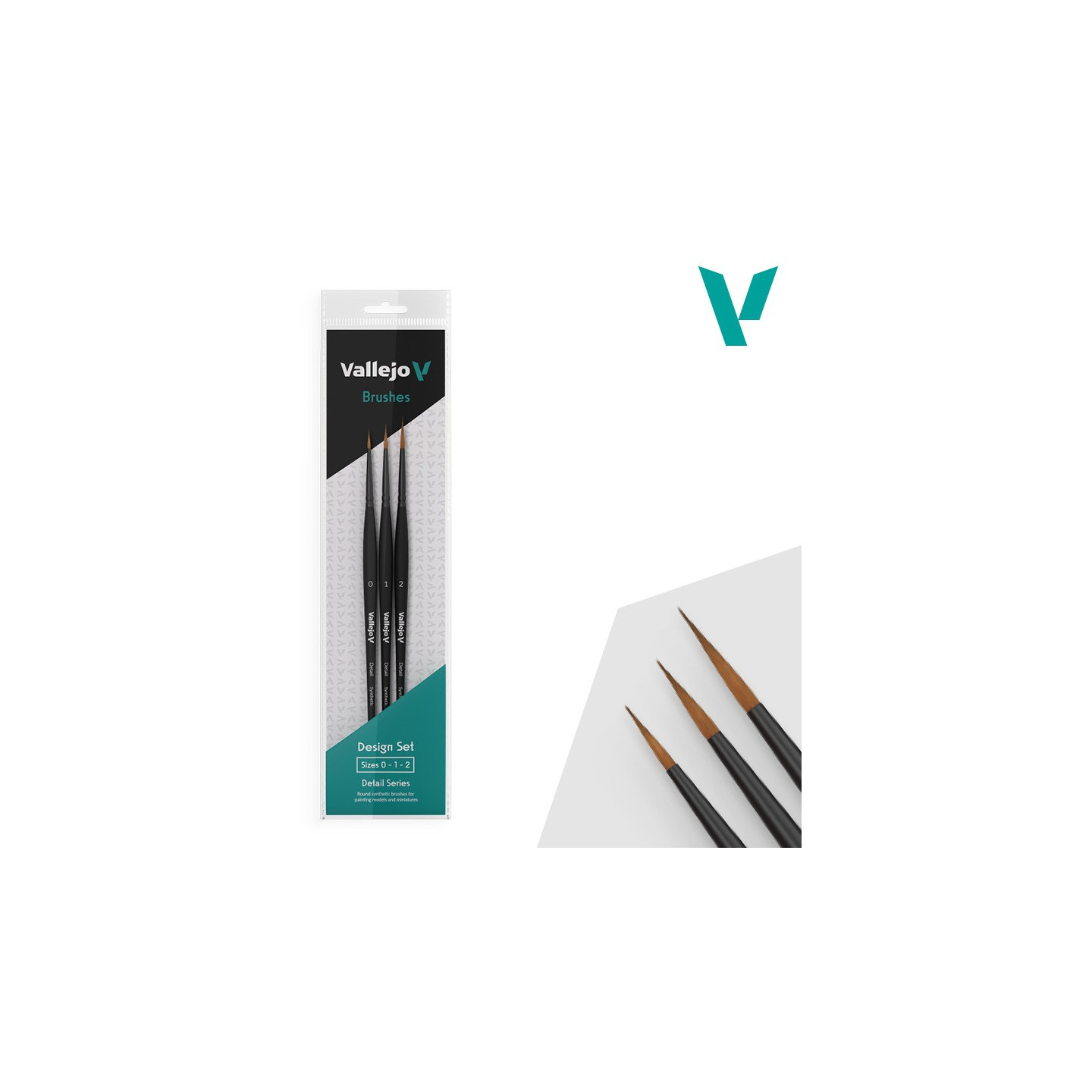 Vallejo Synthetic Hair Detail Design Set