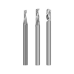 View product TwoTrees HRC55 3.175mm Carbide End Mill Cutter for CNC- 3pcs