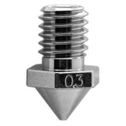 View product Micro Swiss Brass Plated Wear Resistant Nozzle for Flashforge Creator Pro 3