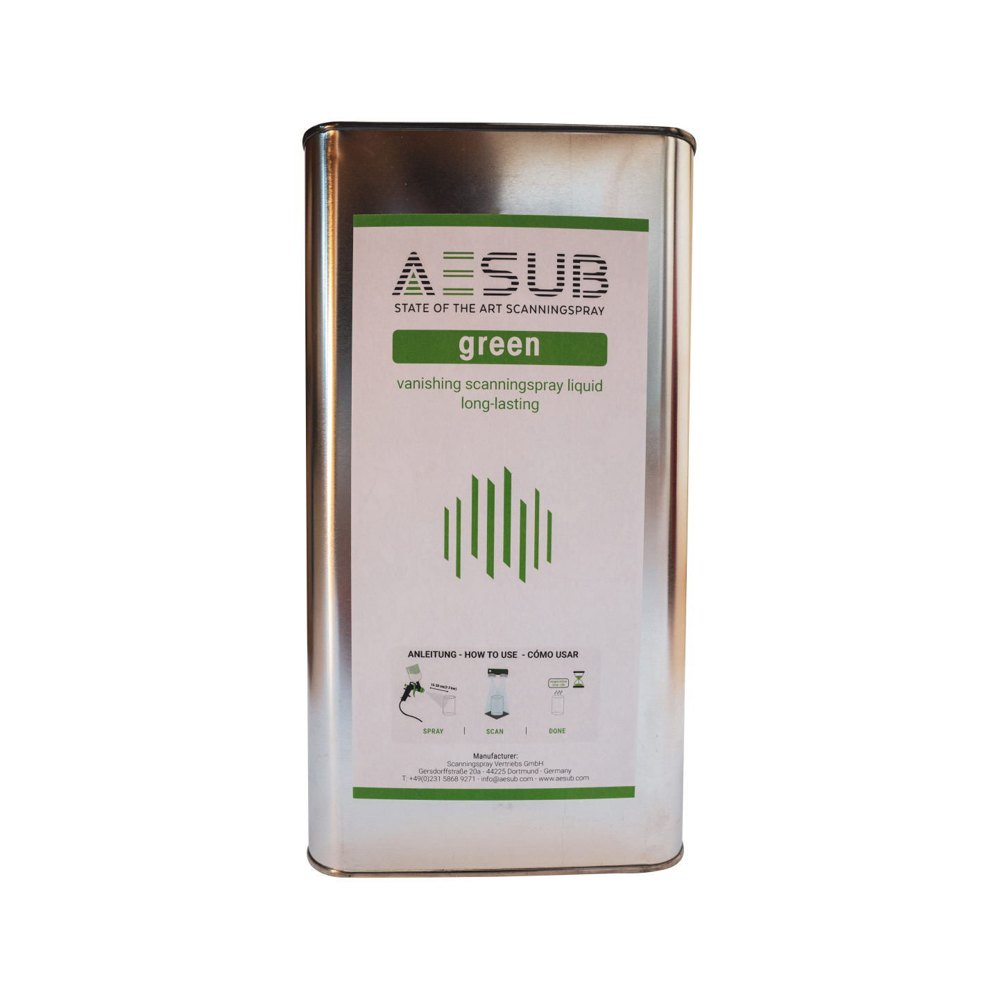 AESUB Green - Spray Gun Solution Scanning Spray - 5000 ml